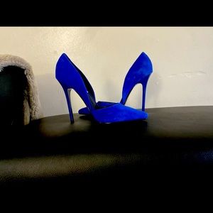 Steve Madden Blue Suede Shoes